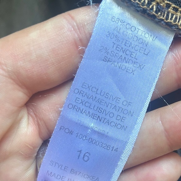 Democracy Blue Denim Jean Shorts Stretch Casual Summer Classic 16 - Picture 3 of 6